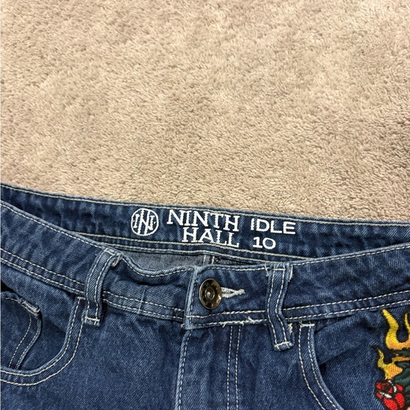 Embroidered Baggy Jeans ninth hall - Picture 5 of 6
